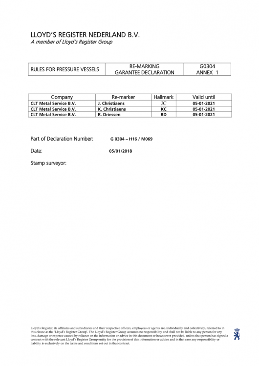 Certificate of remarking (2) Certificate of remarking (2)